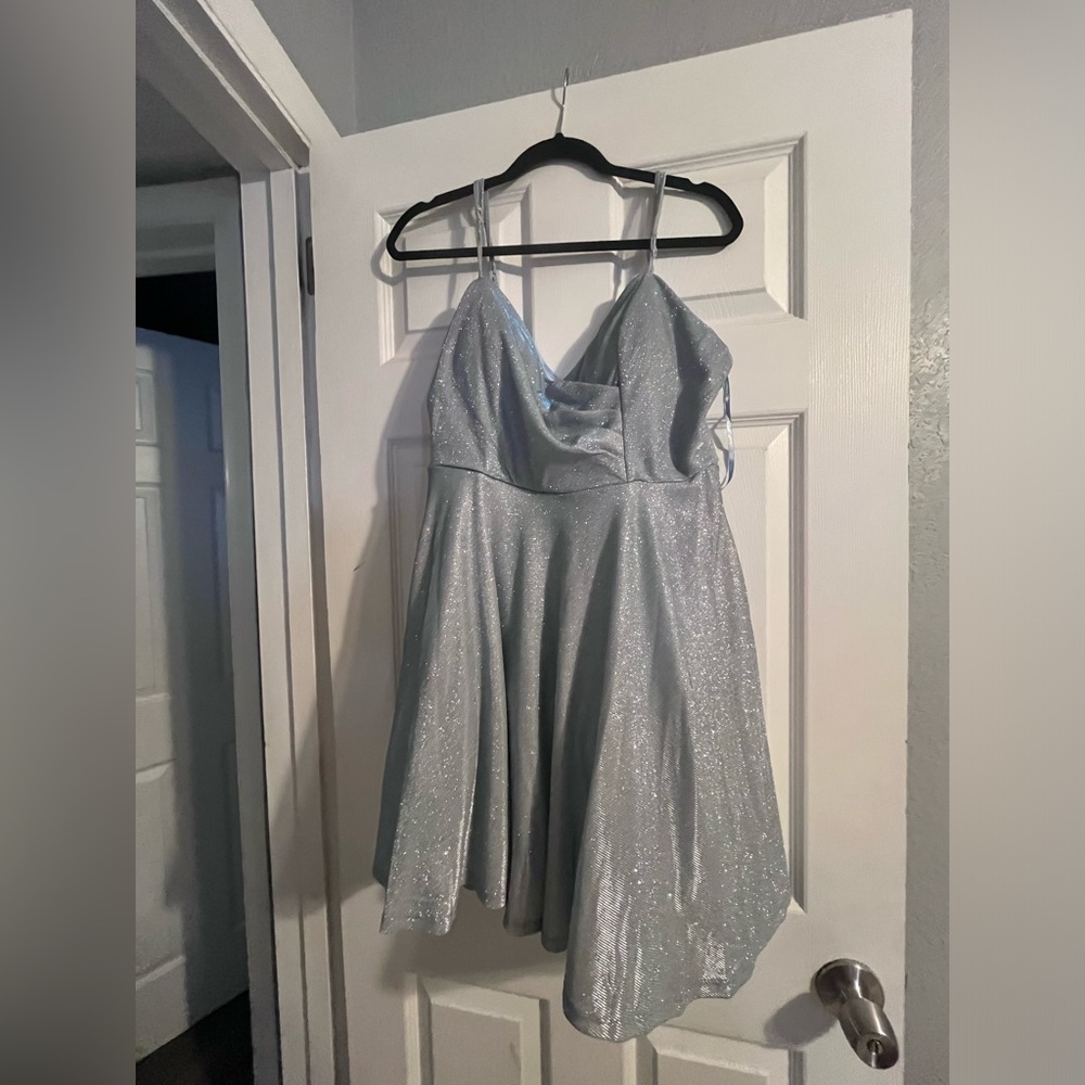 Trixxie xl sparkle blue cocktail dress